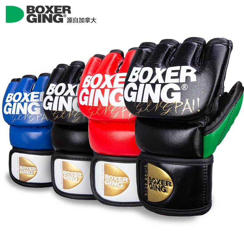 

Professional MMA Half-Finger Fighting Boxing Gloves Thickened Sanda Free Fighting Mixed Martial Arts Training Gloves