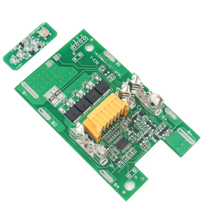 BL1815 5X21700 Li-ion Casing Baterai Pengisian Perlindungan Papan Sirkuit PCB LED Indikator Label Kotak untuk Makita 18V 3.0Ah Perumahan