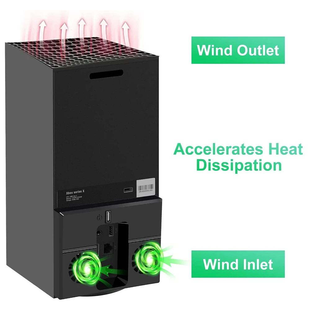 

For Xbox Series X USB Powered Cooling Bracket Cooling System