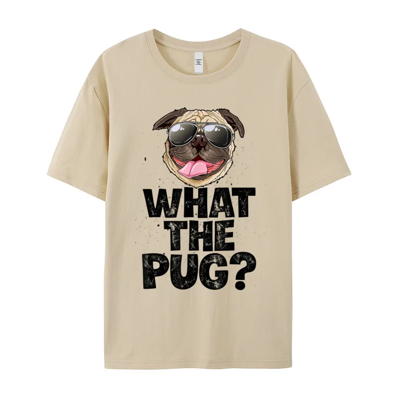 What The Pug T shirt Printed VALENTINE DAY 100% Cotton O Neck Male Tops Tees Casual Tops T Shirt Classic Short Sleeve T Shirts