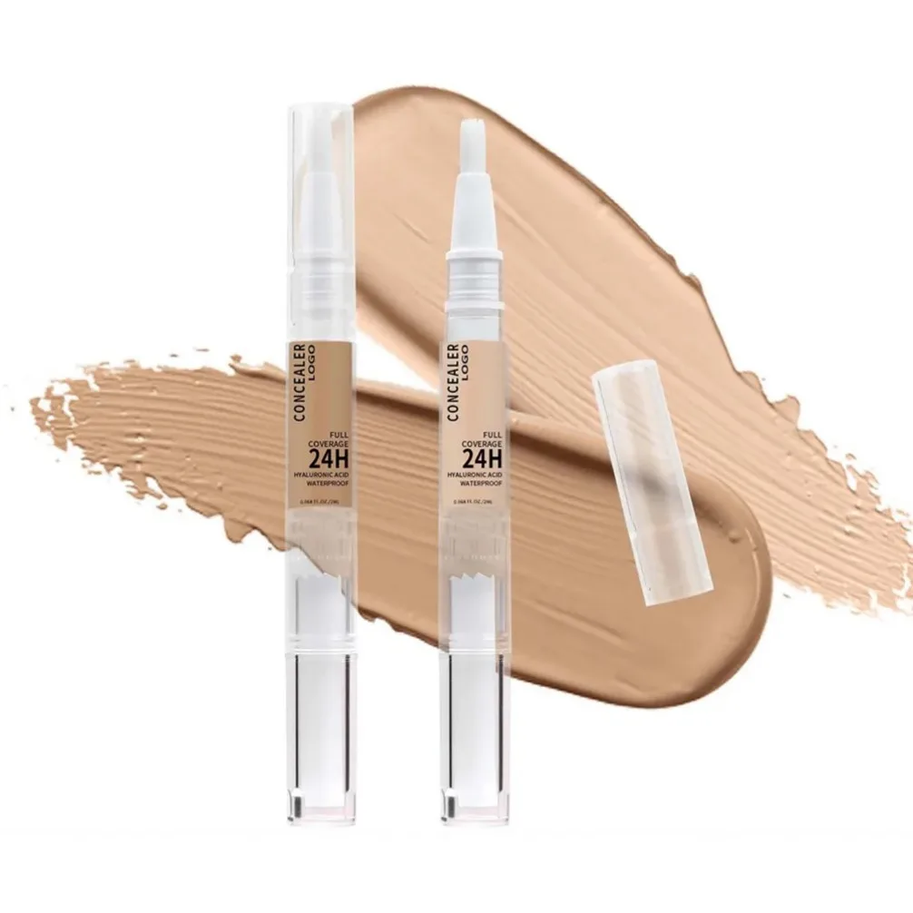 Private Label Vegan 2ml Matte Concealer for Acne Scars Dark Circles Tattoo Waterproof Liquid Concealer Custom Makeup Wholesale