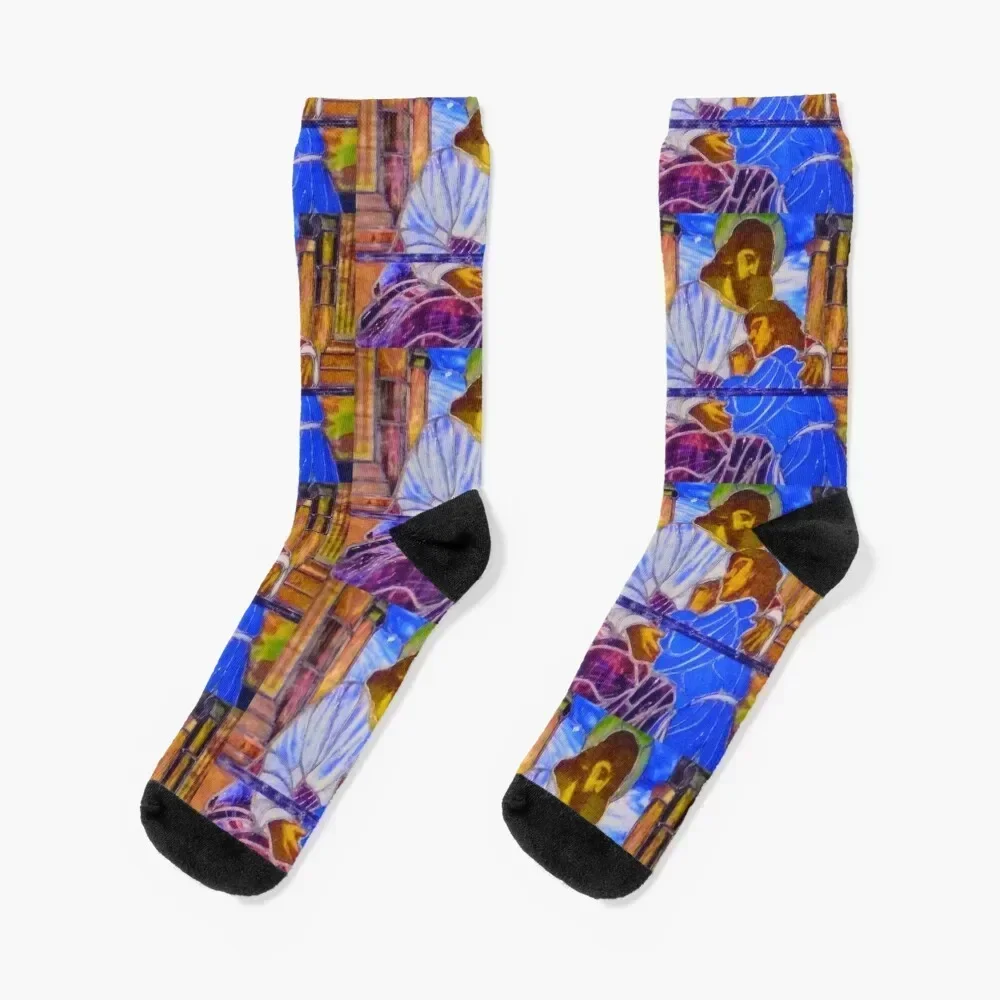

Cast All Your Cares on Him Socks heated Crossfit hiking Luxury Woman Socks Men's