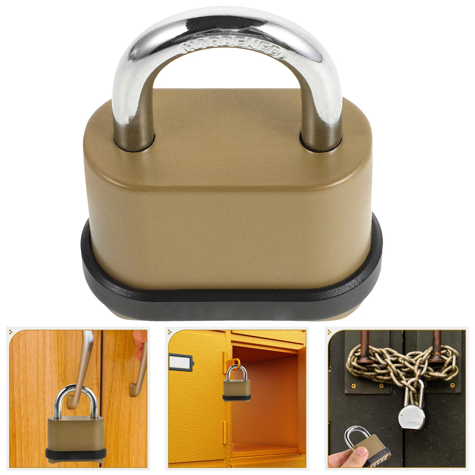 

Password Lock Heavy Duty Zinc Alloy Waterproof Combination Padlock For Locker Gate Shed Dorm Storage Security Keyless