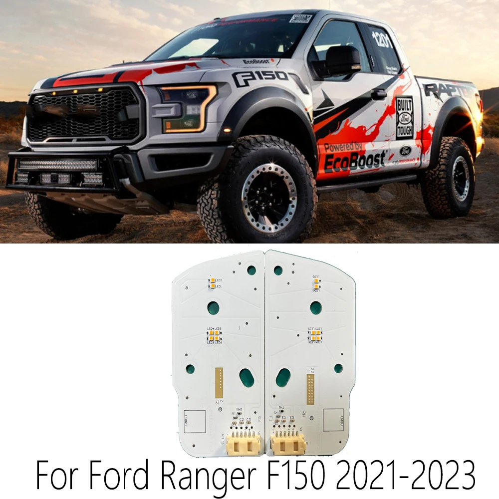 

Amber WHite DRL LED Boards for Ford Ranger F150 2021-2023 LED Headlight Module Control Unit Daytime Running Light Module