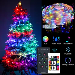 5/10M Christmas Strip Light String Garland Lights Christmas Tree Ornament Holiday Lighting Navidad Decor Wedding Decor Light