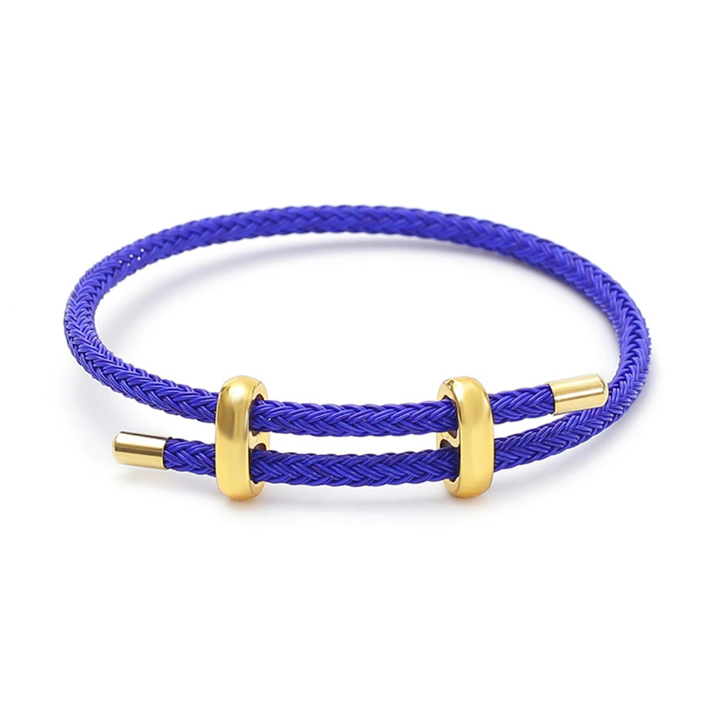 Handmade Woven Wire Rope Adjustable Bracelet, Luxury Gift