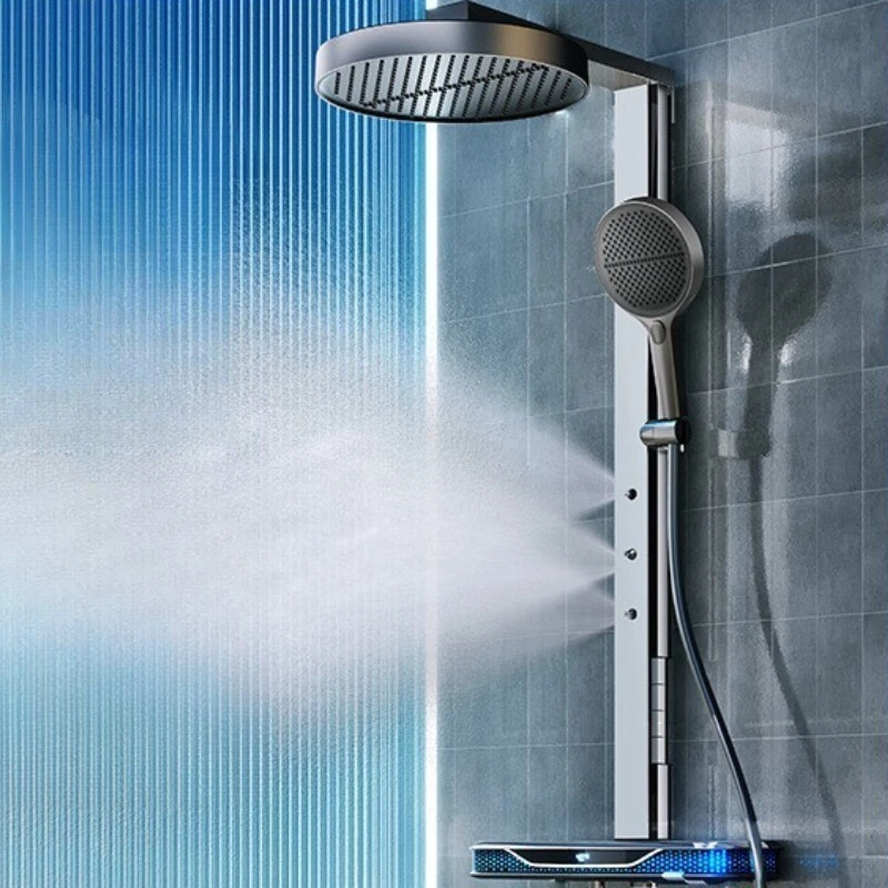 Digital Display Shower Set Complete Durable Portable Camping Shower Rust Proof Kit Bathroom Showers Faucet Household Using