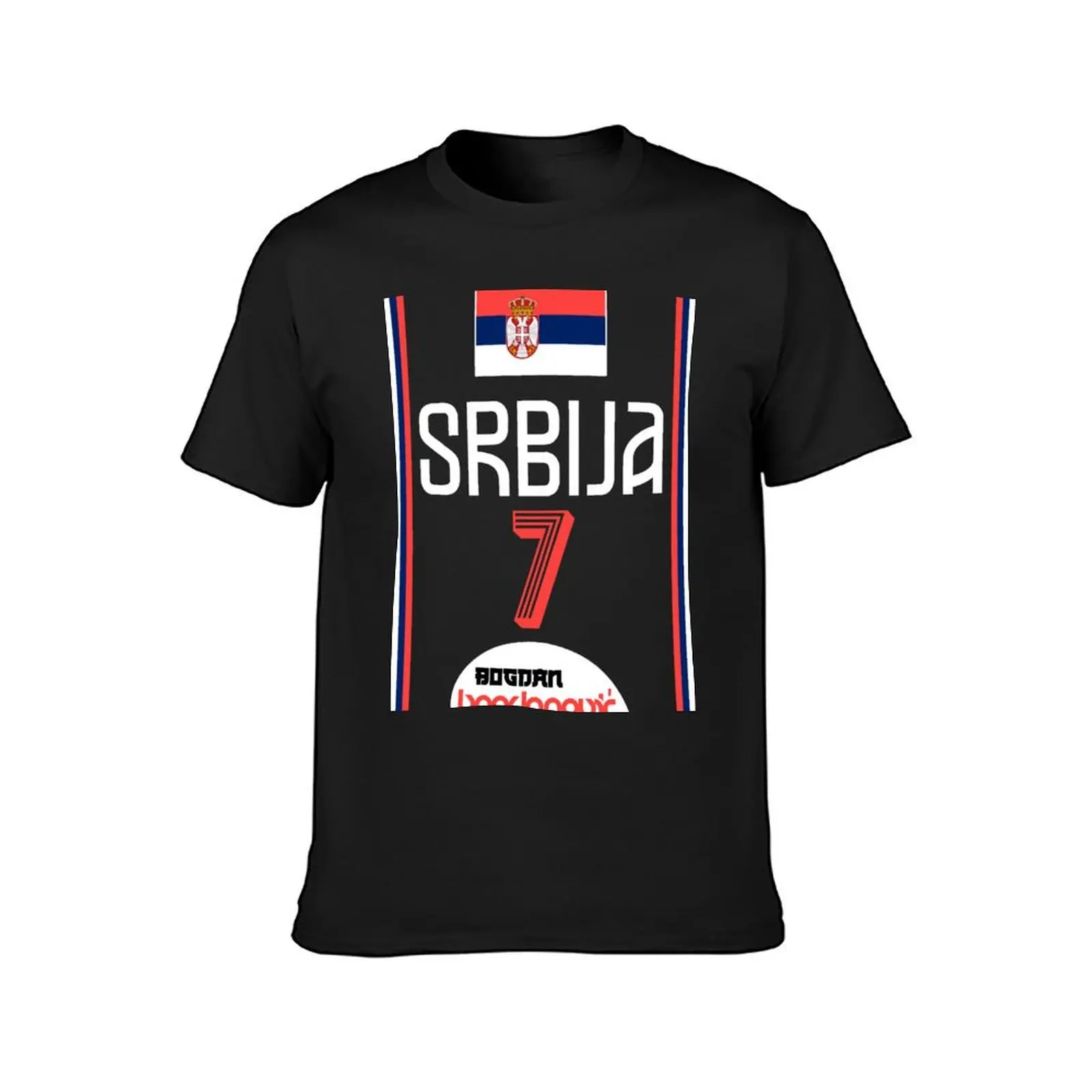 Bogdan Bogdanovic Retro Serbia Euro Basketball Fan Art T-Shirt plus size tops Blouse Men\'s t-shirt