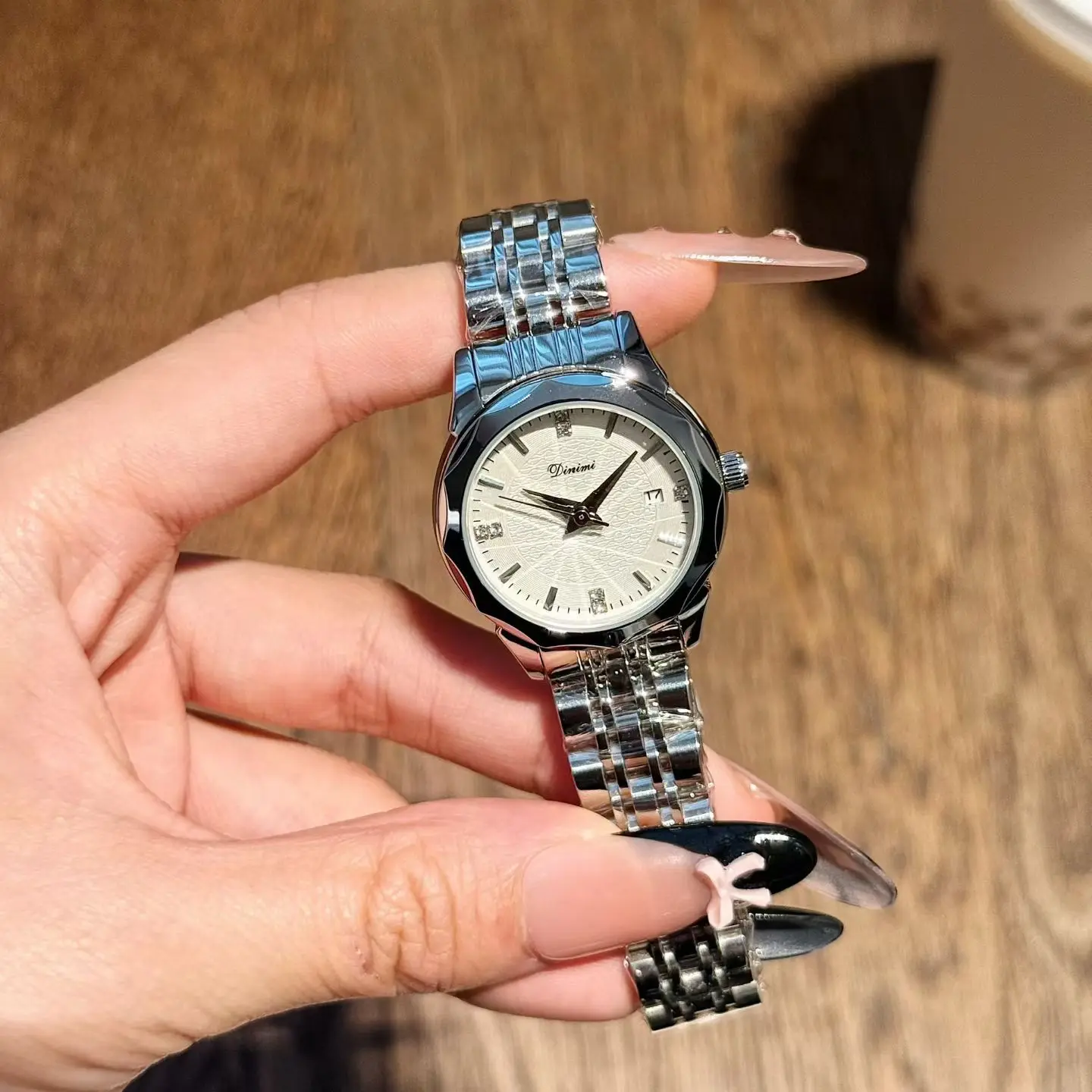 Новые парные часы с кварцевым механизмом и стальным ремешкомUnisexВысококачественные, стильный дизайн, идеально подходят для пар, аксессуары для часов.