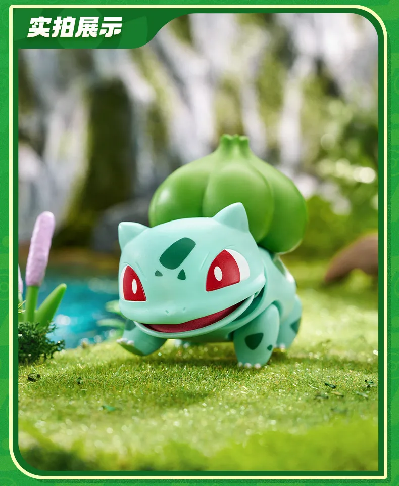 BLOKEES Pokemon Figure Pikachu Bulbasaur Squirtle Charizard Eevee Ceruledge Greninja Action Figure Toys Collect Christmas Gift