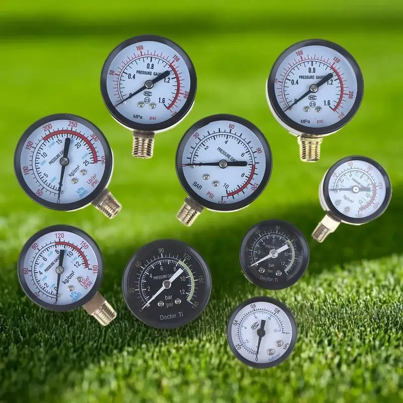HOT! 1Pcs 0-25Bar 0-10Bar 0-12Bar Hydraulic Fluid Measuring Instrument Air Compressor Pressure Gauge DIY Accessories