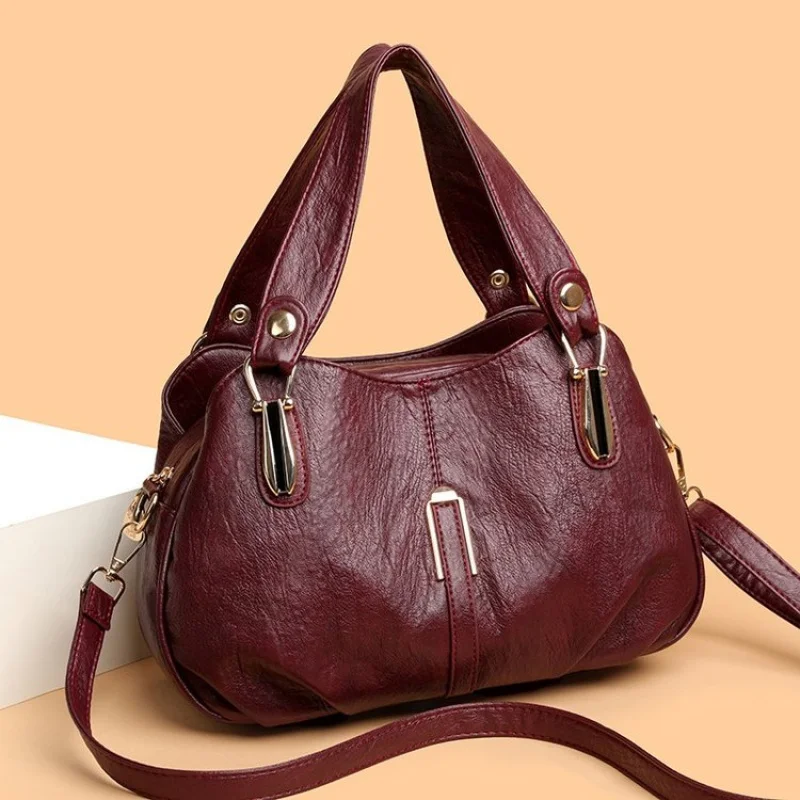 

Классическая и прочная большая сумка, женская кожаная сумка через плечо, дизайнерская роскошная мода