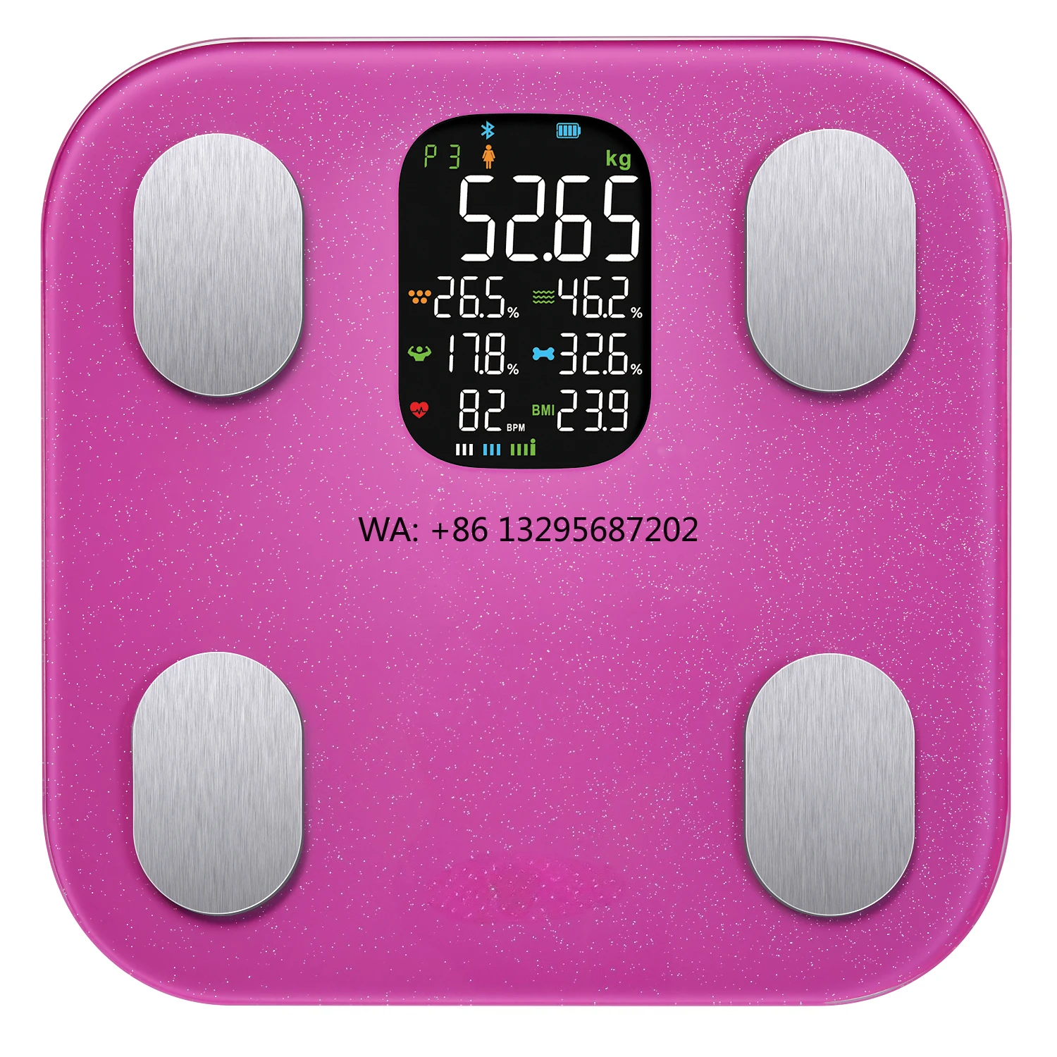 

2025 Новая тенденция, большие красочные весы с экраном VA, весы для взвешивания жира в организме, умные весы для ванной комнаты, измерения состава тела, весы