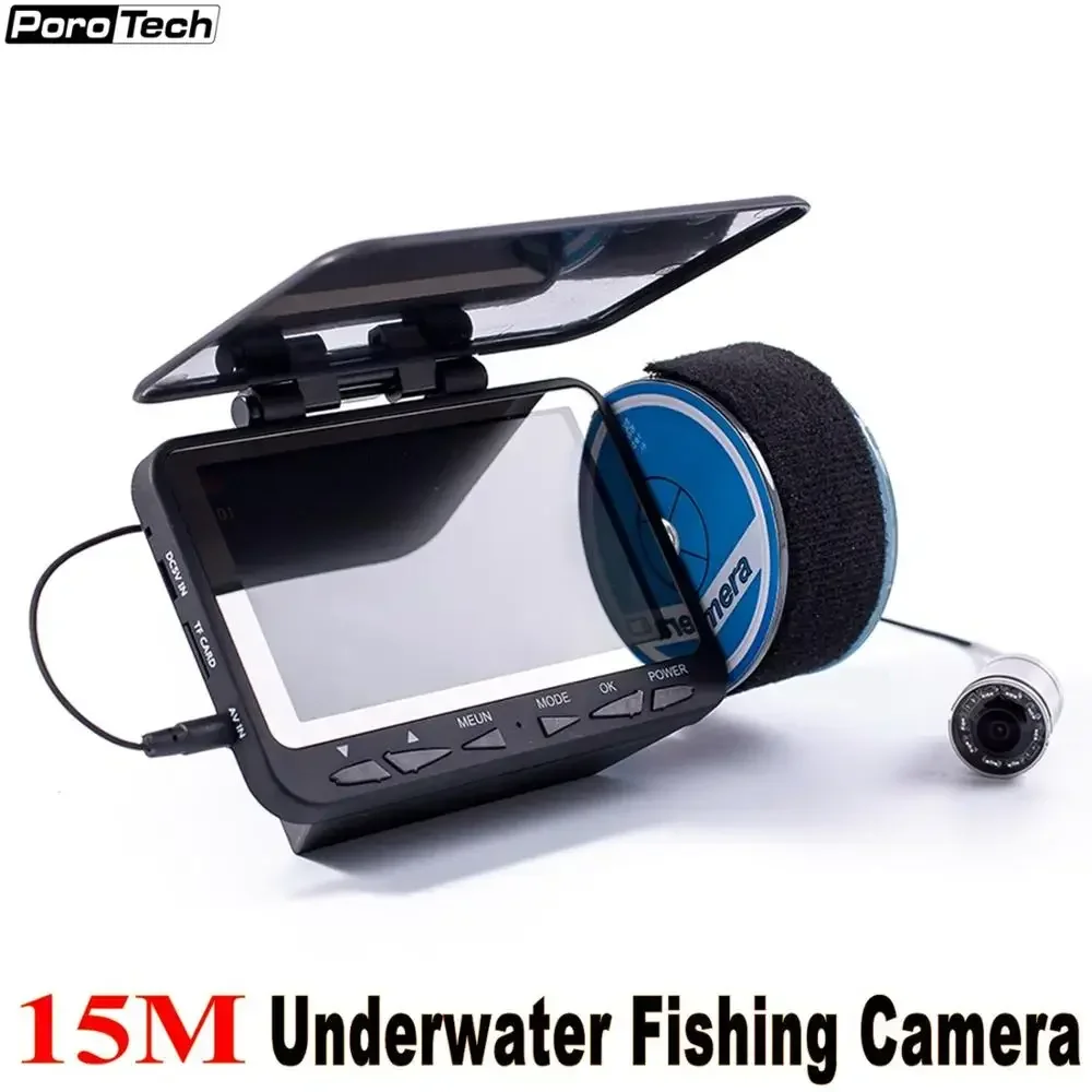 

WF06 15m Professional Fish Finder Underwater Fishing Camera 4.3 Inch LCD Minitor Video Visual Camera Underwater Ice Fishing DVR