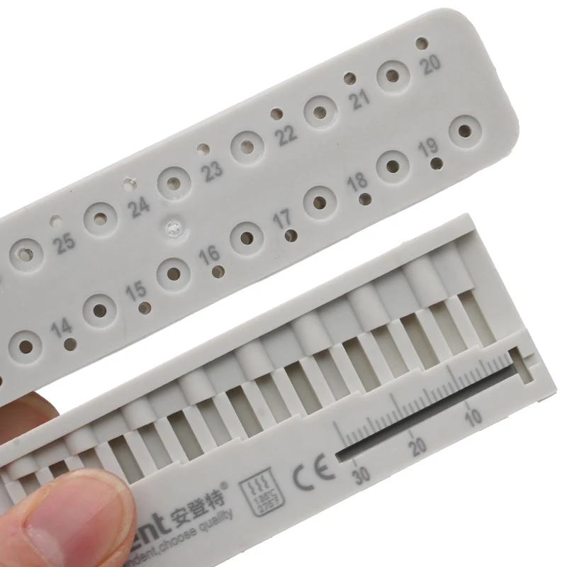 

1PC Dental Endodontic Measuring Ruler Autoclavable Endo Root Canal File Block Files Mini Measuring Table Dentist Instrument