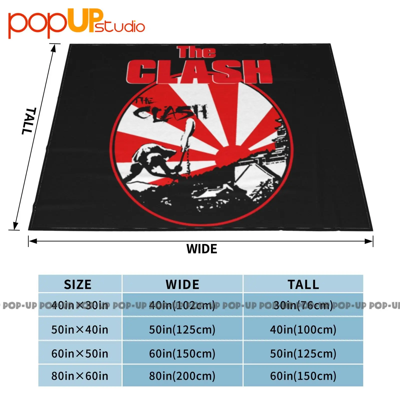 The Clash Nakano Sun Plaza Hall Tokyo Tour بطانية فائقة النعومة لحاف غطاء أريكة شتوي أغطية سرير