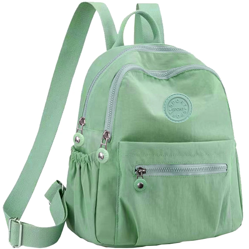 Damen-Rucksack in verschiedenen Farben mit rundem Logo-Design, modische Damen-Umhängetasche in verschiedenen Farben – Detail 8
