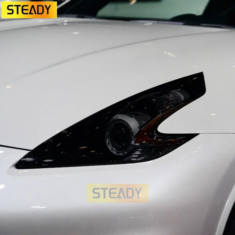 

Car Headlight Protective Film Headlamp Restoration Transparent Black TPU Sticker For Nissan 370Z Nismo 2009-Present Accessories