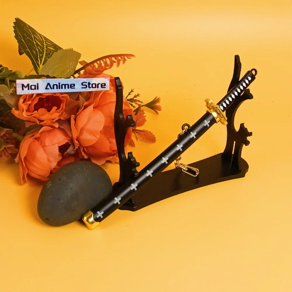 6 بوصة معدنية رورونوا زورو كاتانا أنيمي زورو نينجا سكين الأصلي صابر الحجم الحقيقي اليابانية كاتانا السيف الصلب لعبة غير حادة هدية