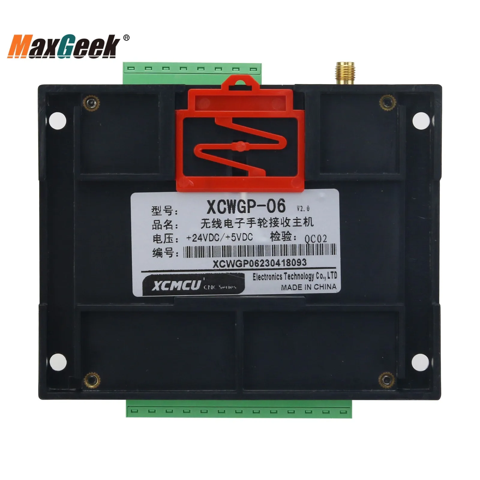 Imagem -05 - Maxgeek-gerador de Pulso Manual sem Fio Unidade de Punho Cnc Mpg Função de Parada de Emergência Xcwgp06