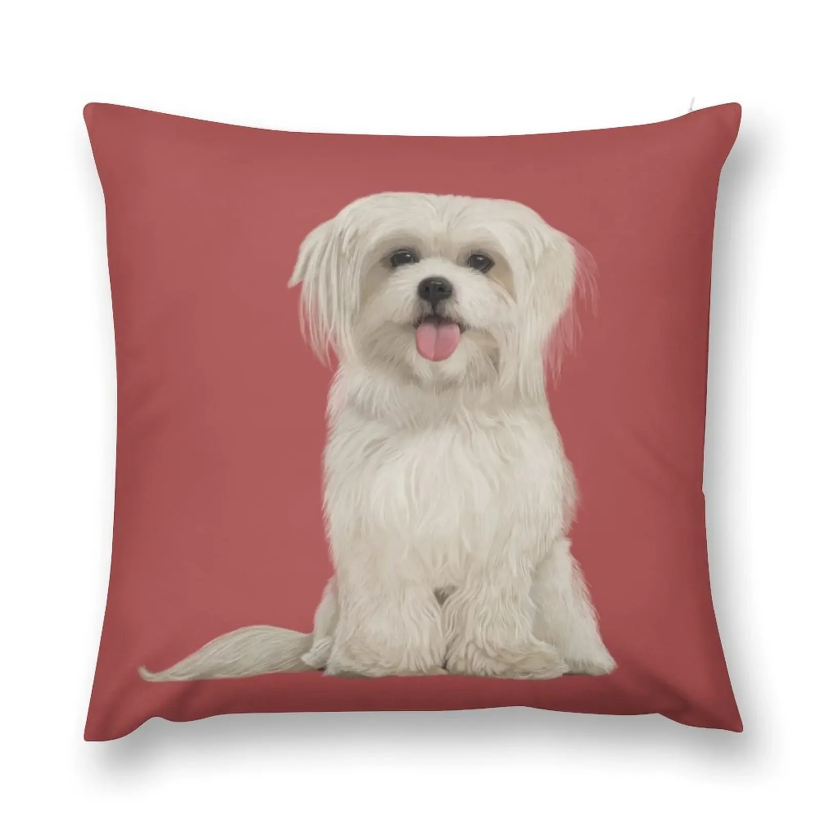 

Havanese puppy Throw Pillow Bed pillowcases luxury sofa pillows pillow