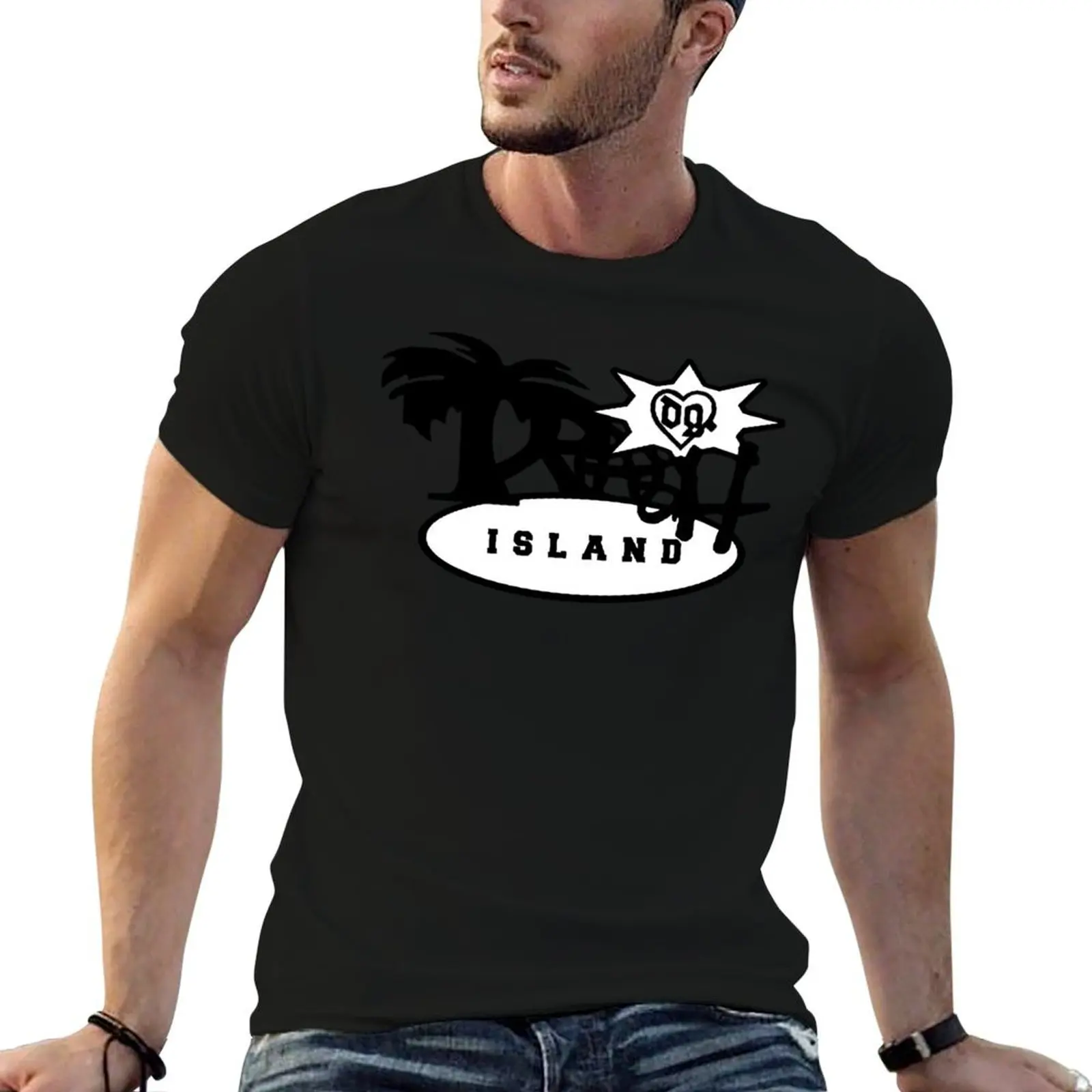 

Bladee Drain Gang Trash Island logo merch T-Shirt man graphic t shirt cotton t shirts man 100% T-Shirt