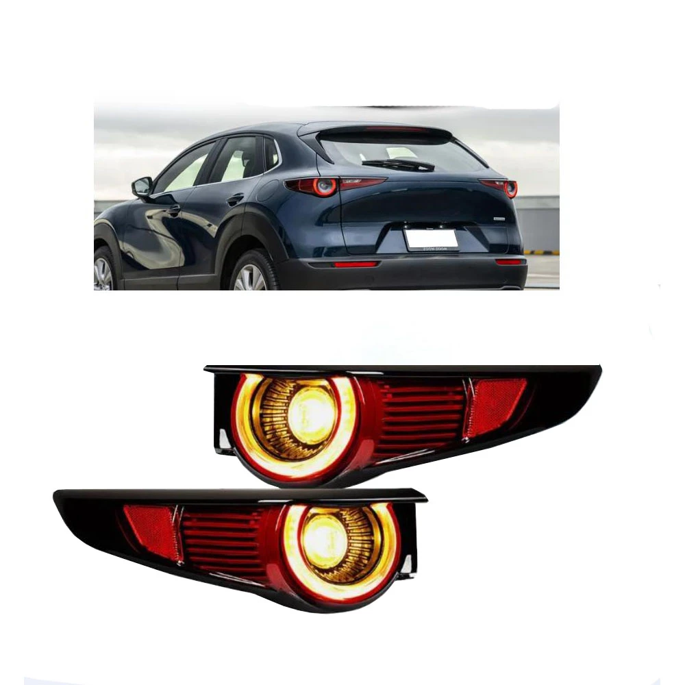 

1 Piece EURO Rear Tail Light for Mazda CX-30 2020-2023 Warning Brake Stop Fog Lamp Turn Signal Parking NO LED WING