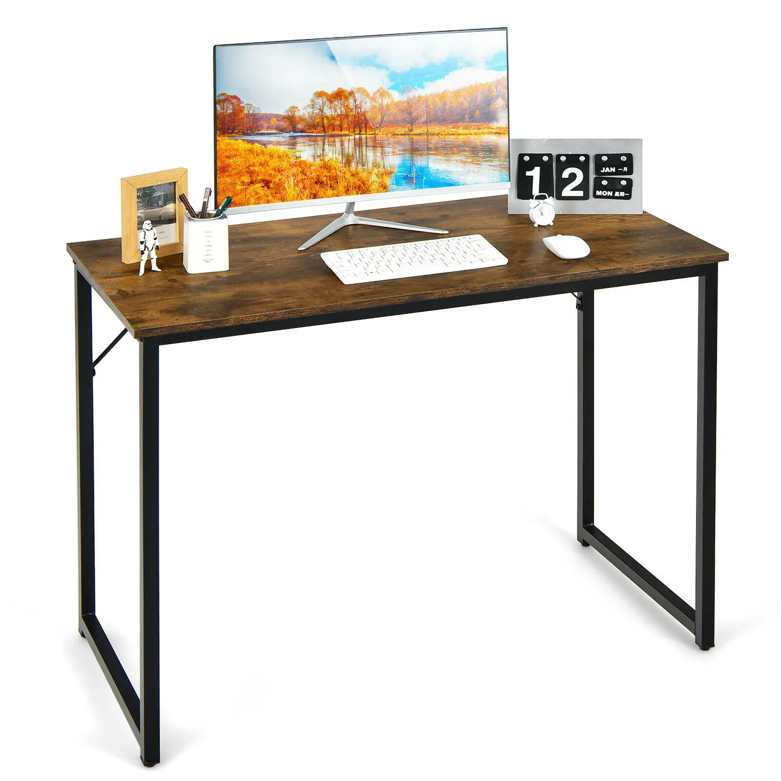 Costway Computer Desk Writing Workstation Study Laptop Table Home Office