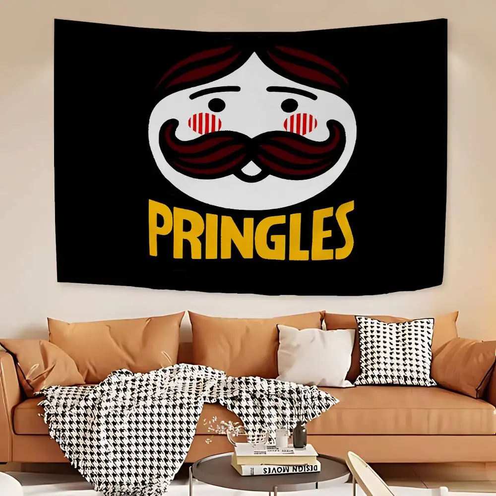 P-Pringles Chip Hippie Wall Hanging Tapestries Bohemian Wall Tapestries Mandala INS Home Decor