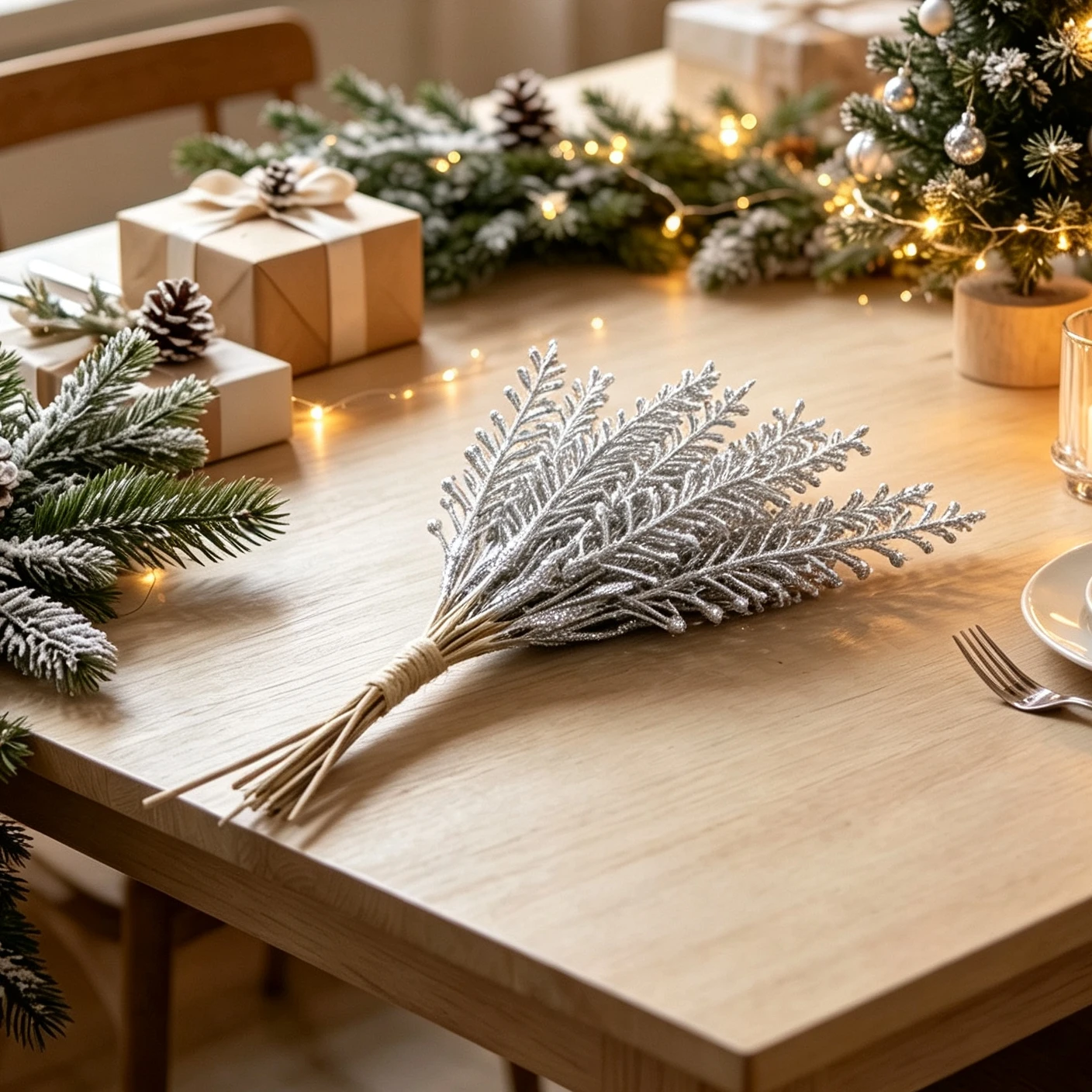 2/4 szt. Sztuczne rośliny świą – Bonsai Garden Decor recenzja i cena