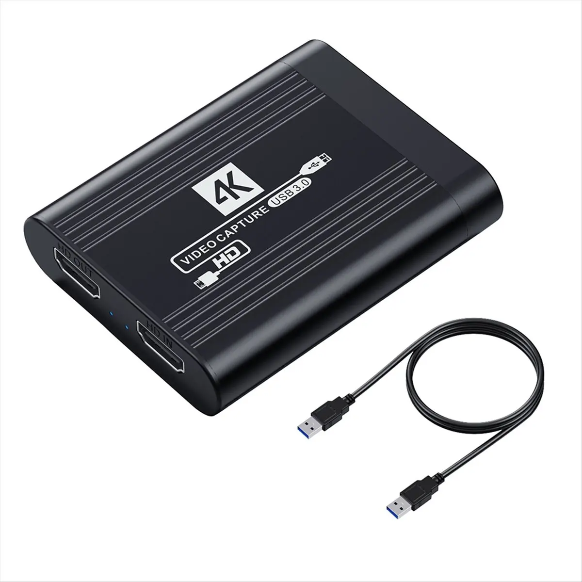 2026 New + 4K USB 3.0 Video Capture Card 1080P 60FPS 60Hz Video Recorder Grabber for Game Recording Live Streaming