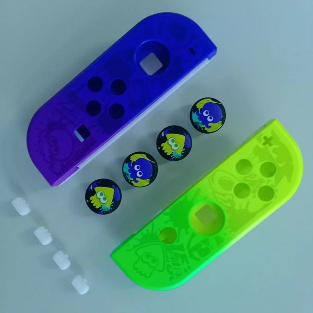 Piezas de repuesto para Joy Con Switch controlador carcasa para Splatoon 3 NintendoSwitch OLED Accesorios de reparación