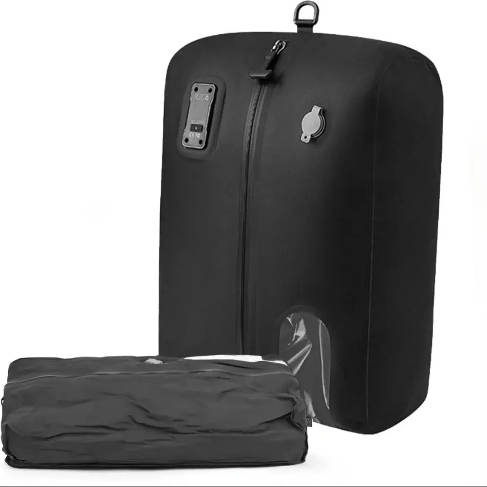 Reusable Vacuum Compression Bag 16/20/24L Built-in Pump Vacuum Sealed Pouch See-through Window Waterproof Suitcase Garment Cube