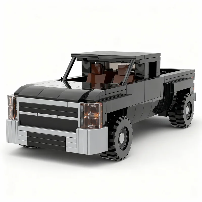374-個-moc-シボレー-シルバラード-シティ-チャンピオンズ-モデル-ビルディング-ブロック-建設玩具-クリスマス-ギフト-diy-クリエイティブ-アイデア-教育