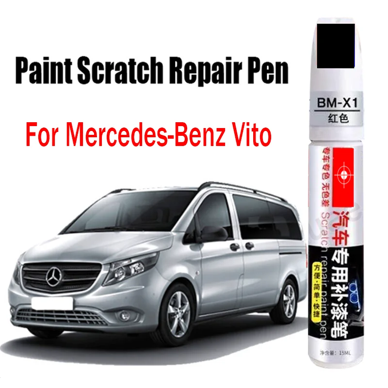 Car Paint Repair Pen for Mercedes-Benz Vito Car Touch-Up Paint Pen Scratch Remover Paint Car Accessories Grey Black Blue Silver