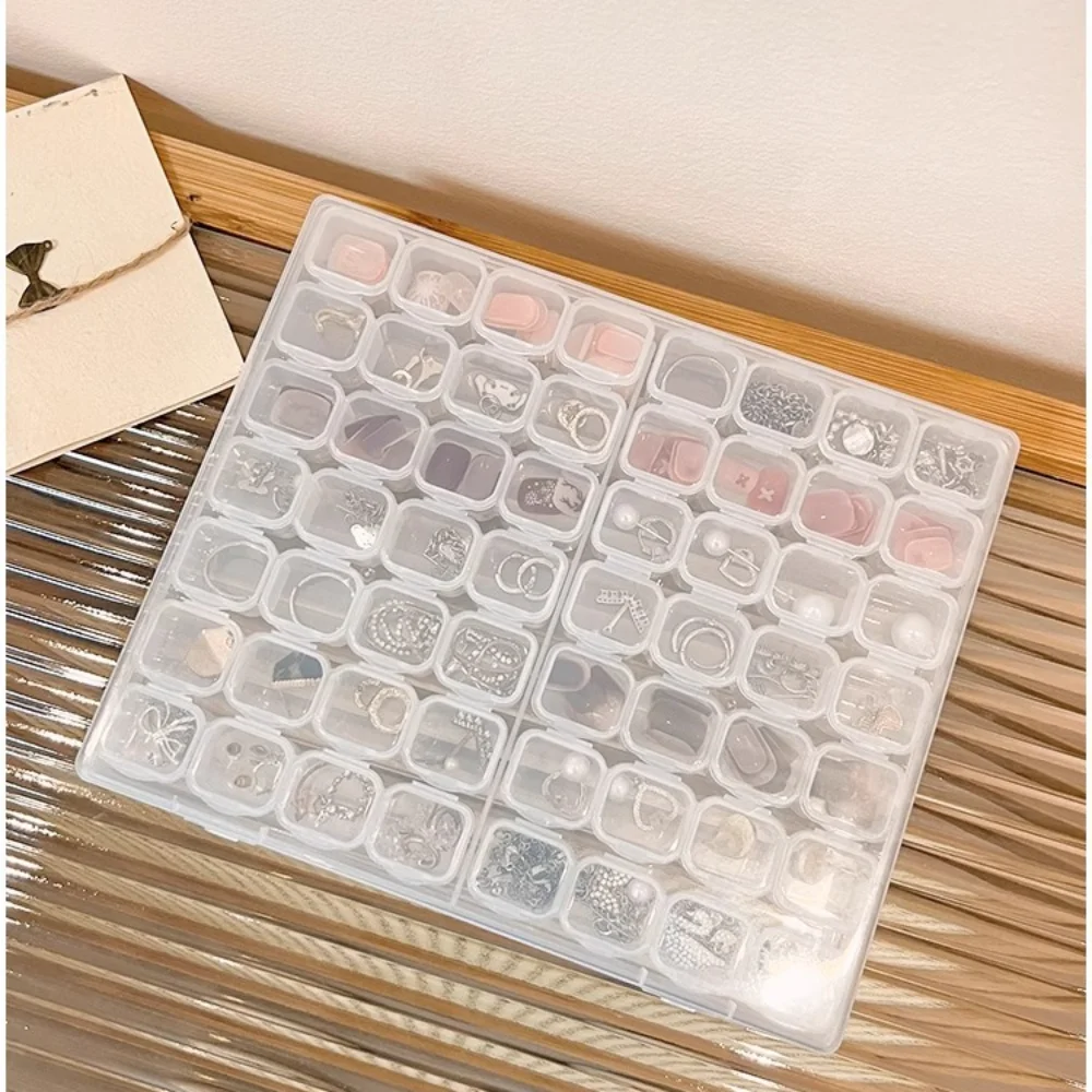 Oxidation Prevention Jewelry Storage Box Large Capacity Dustproof Simple Ring Box Transparent Multi Purpose Jewelry Organizer