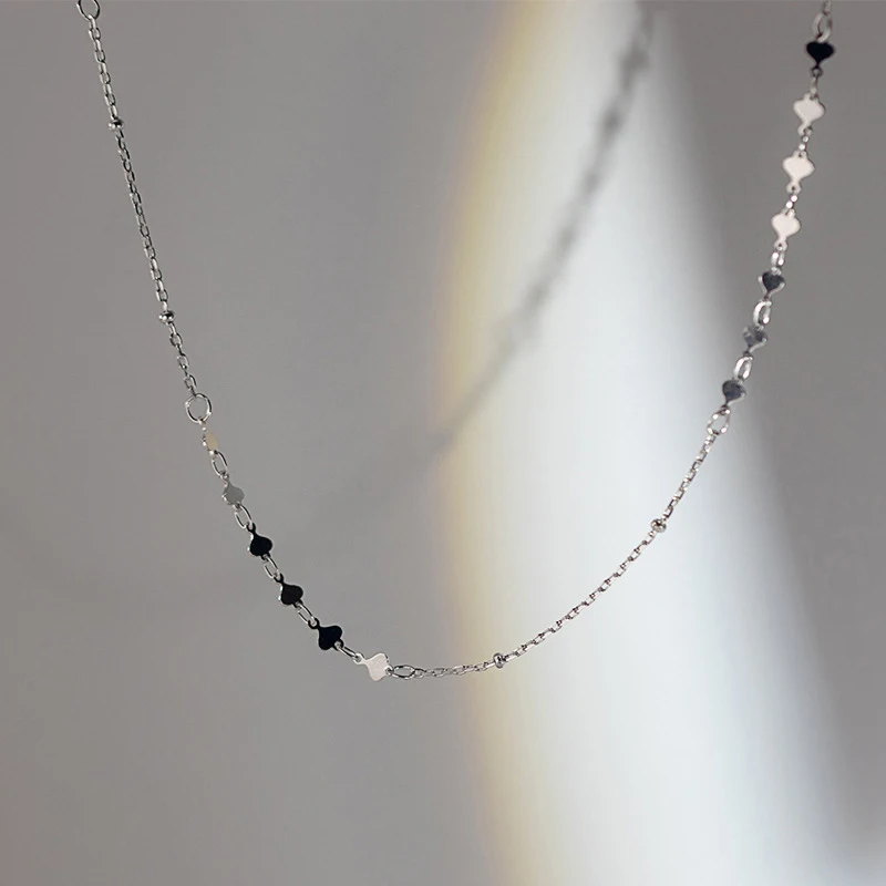 MODIAN złoty kolor nieregularne serca naszyjnik z koralików naszyjnik dla kobiet 925 Sterling Silver krótki naszyjnik Fine Jewelry Girl Gift — zdjęcie 4