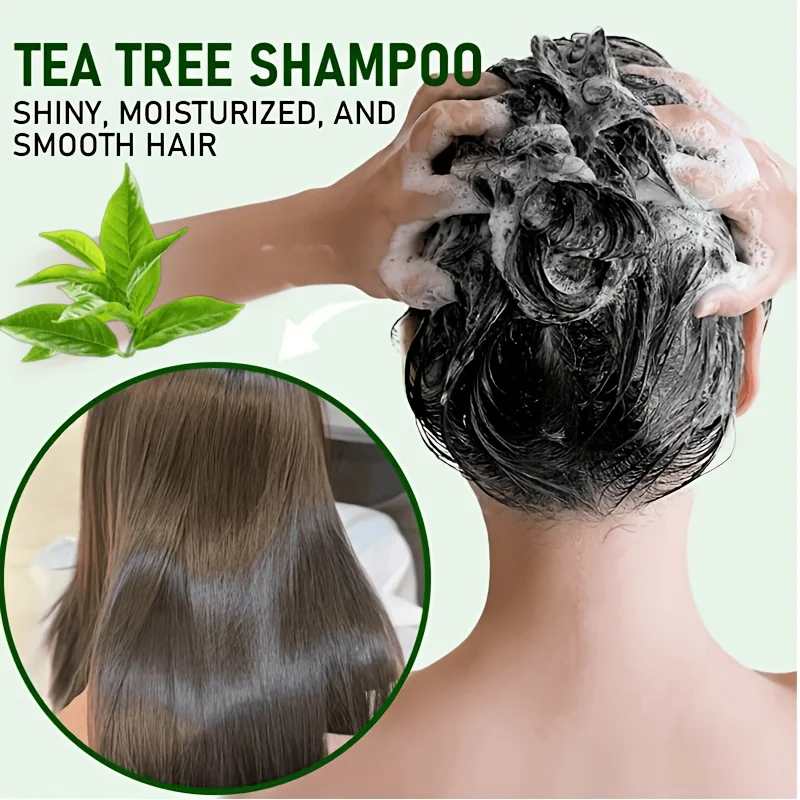 GSWP Tea Tree Shampoo, Deeply Cleanses and Moisturizes, Controls Oil While Keeping Hair Light and Airy.200/400g