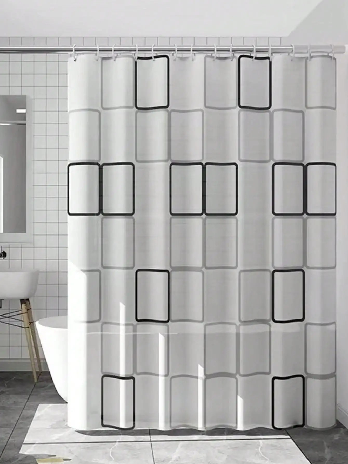 

Набор занавесок для душа из брезента для ванной комнаты, магнитная занавеска для ванной комнаты без перфорации, занавеска для двери, занавеска для перегородки