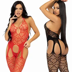 New Sexy Fishnet Bodystockings Woman Lingerie Sexy Costume Exotic Jumpsuit Erotic Clothes Sex Set Fancy Underwear Porn Pajamas