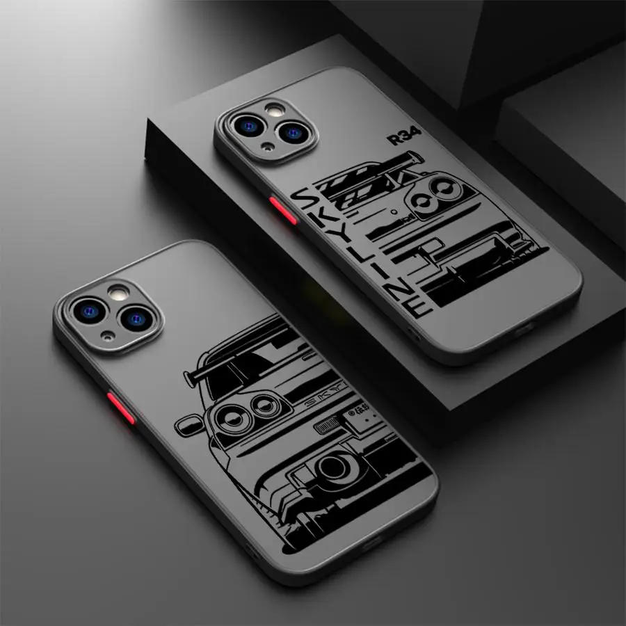 

Creative Jdm Dream Car Cool Funda Back Phone Cover Case for iPhone 17 Pro Max 11 16 Plus X XS XR 17P 16P 7 8 SE 15 Air 12 13