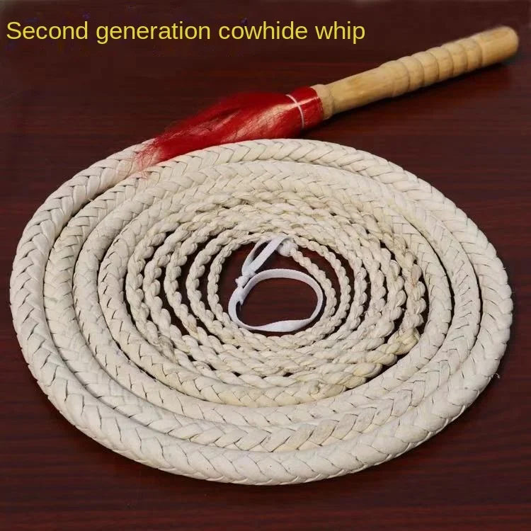 Whip Whip Middle-Aged and Elderly Beginner Taiji Fitness Exercise Telescopic Folk Art Handmade Shepherd Long Whip Non-Chain Whip