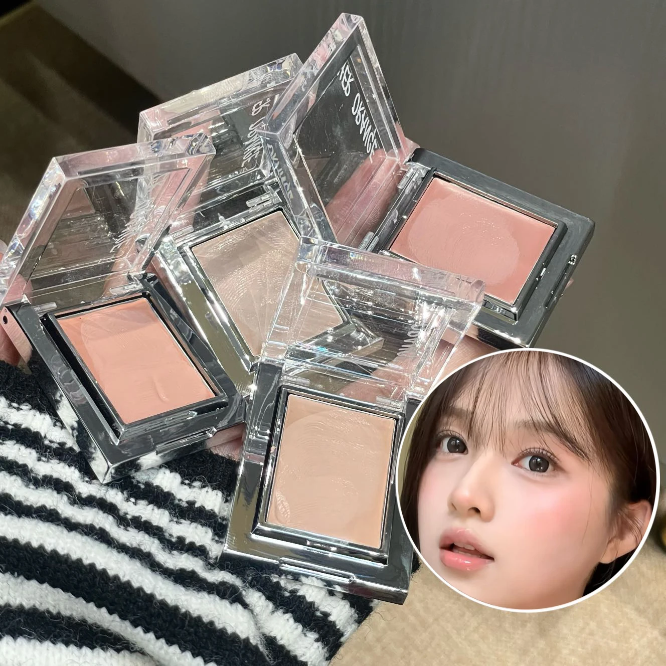 HERORANGE Jelly Cheek Contour Tint Creamy Matte Blusher Long Lasting Silky Smooth Low Saturation Brightening Cheek Rouge Blush