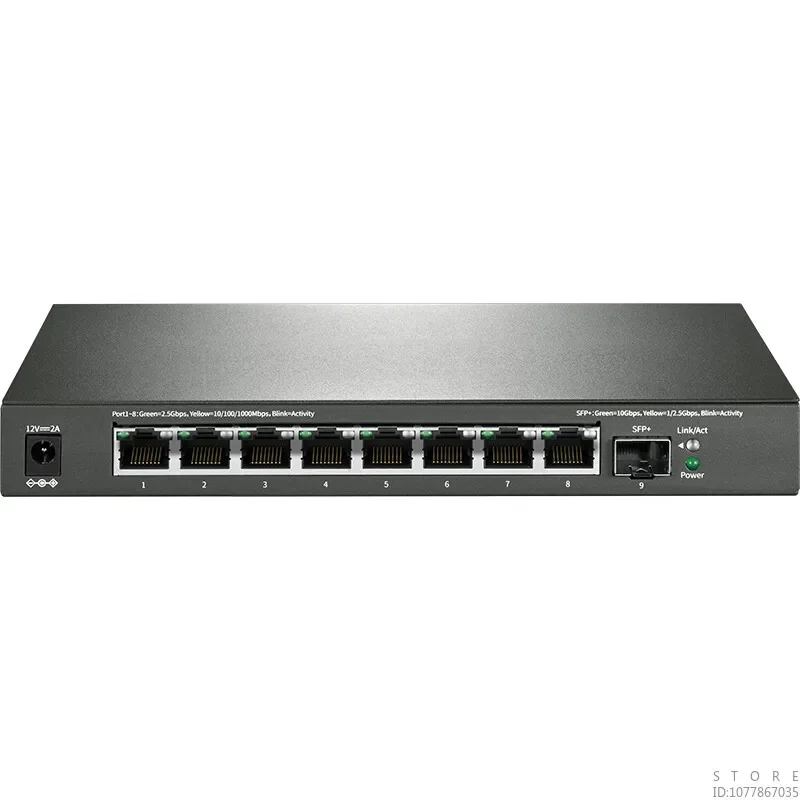 MERCURY 8 Port 2.5G Ethernet Unmanaged Network Switch with 8*2.5 Gigabit +1*10G SFP+, Plug & Play, Fanless Quiet Metal SE109