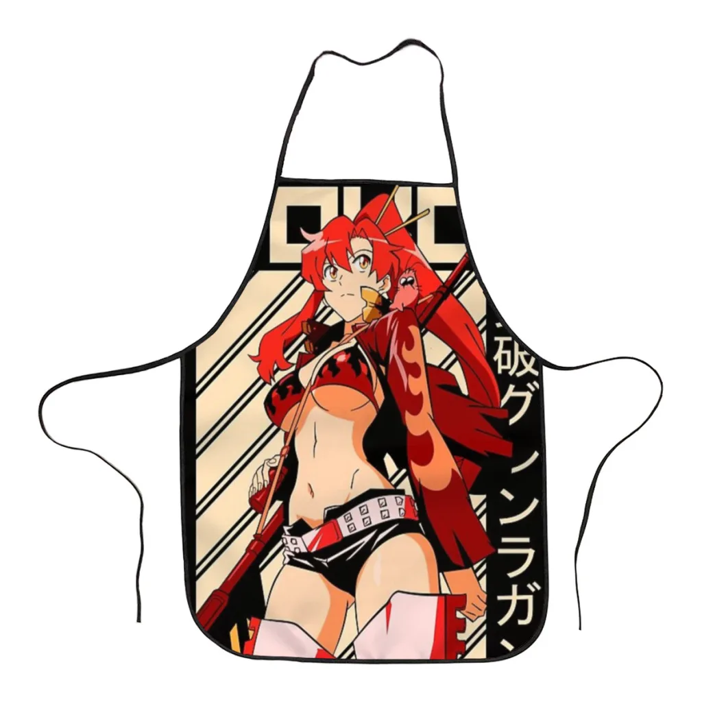 

Fashion Design Yoko Littner - Tengen Toppa Gurren Lagann Apron Store Logo For Women Gift Composite Fabric Cleaning Pinafore