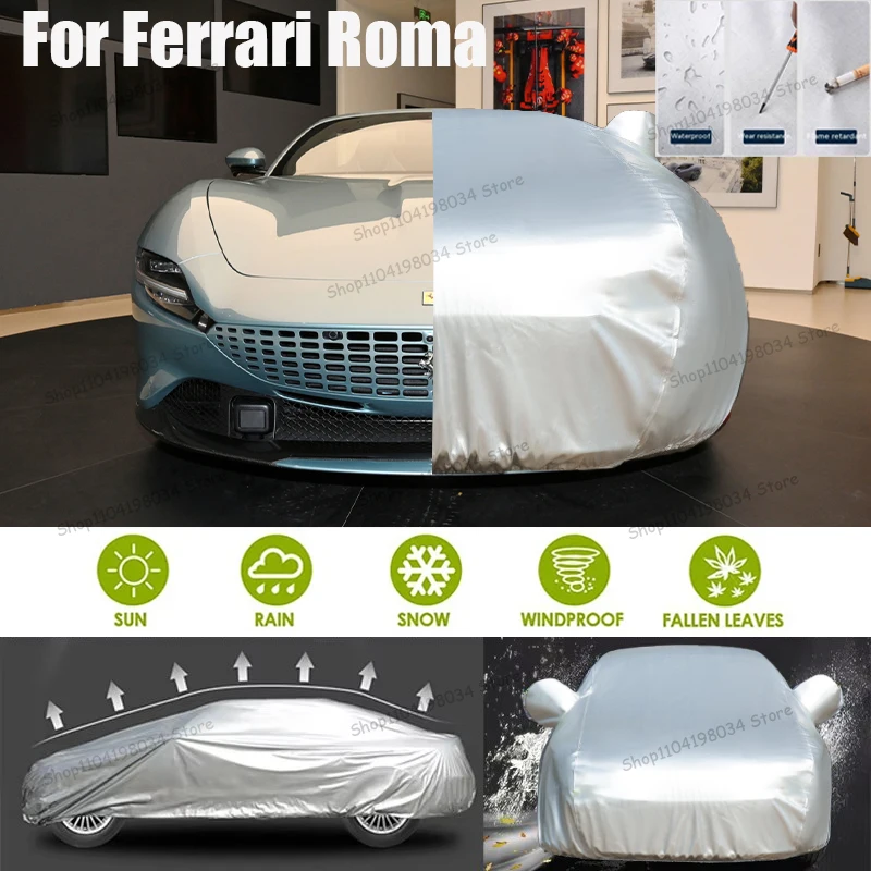 

For Ferrari Roma Auto parts Anti snow Anti dust Sunscreen Anti-uv Anti peeling paint And Anti Rainwater 210t car cover Car cover