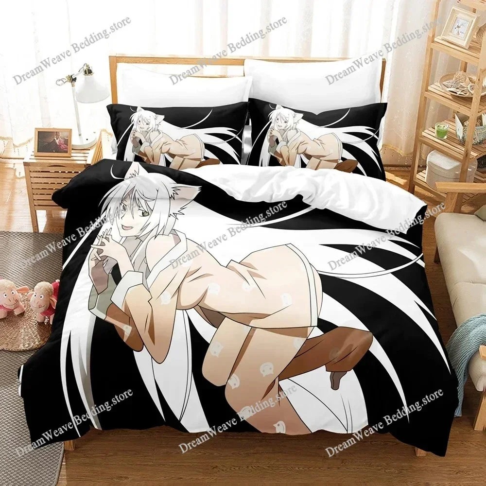

Monogatari Series Luxury Bedding Set Anime Cartoon Duvet Cover Set Comforter Bedspread Twin Single Size Printed Home Textile741