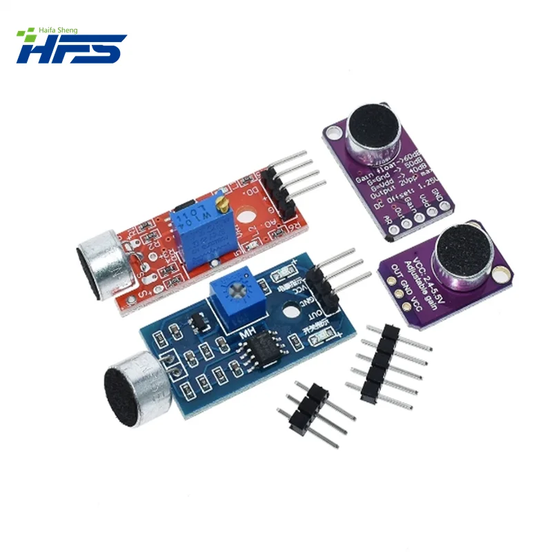 Som Controle Módulo Sensor para Arduino, MAX4466, MAX9814Switch Detecção, Apito Interruptor, Microfone Amplificador, vendendo