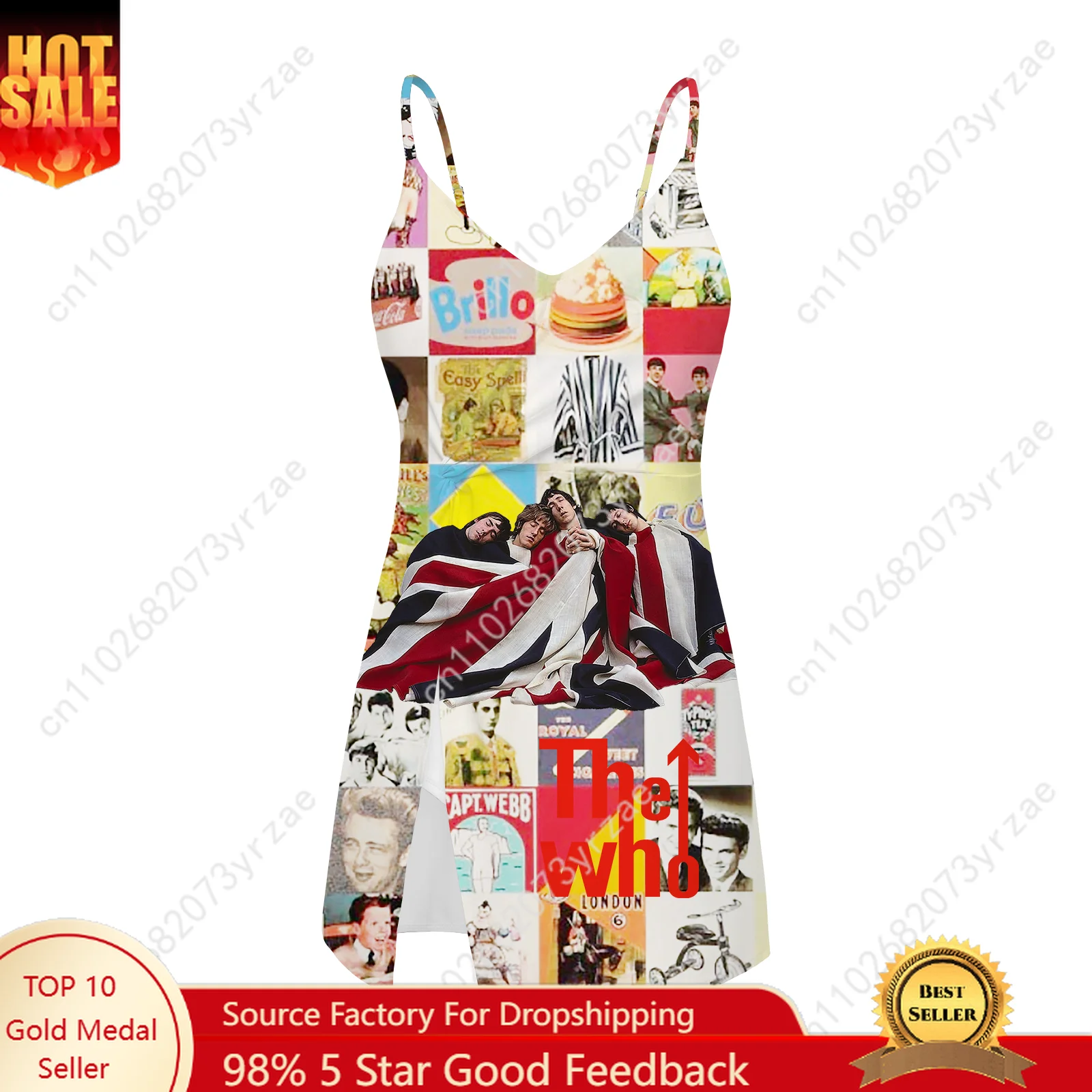 

The Who Sling Dress Swimsuit Womens Bathing Suits Pool Party Fashion Personalized Swimwear Sexy Bikini Customized Sling Dress