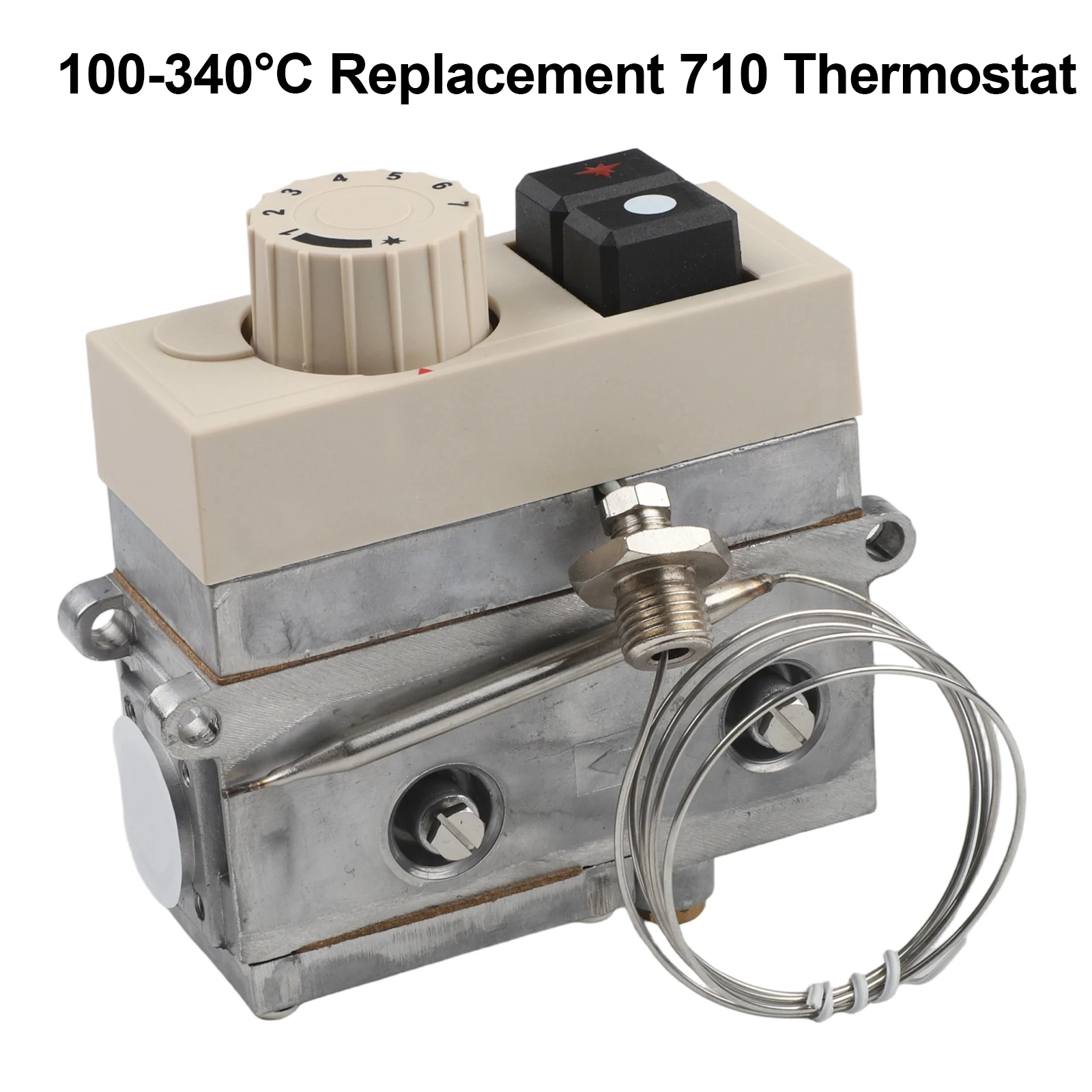 Commercial Fryer Thermostat Temperature Control Valve Replacement Thermostat Stable Performance Thermostat Steam Cooker